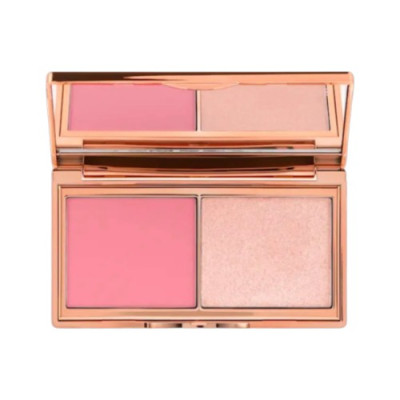 Charlotte Tilbury Hollywood Blush&Glow Glide Palette Light to Medium Палетка румяна хайлайтер