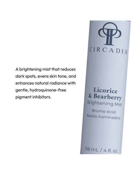 Circadia Licorice & Bearberry Brightening Mist Спрей для обличчя на основі екстрактів солодки та мучниці