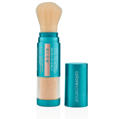 Colorescience Sunforgettable Total Protection Brush-On Shield Glow SPF 50 Сонцезахисна пудра з пензлем SPF 50 Золоте Сяйво