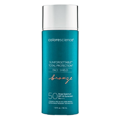 Colorescience Sunforgettable Total Protection Face Shield Bronze Сонцезахисний крем для обличчя SPF 50 Бронза 