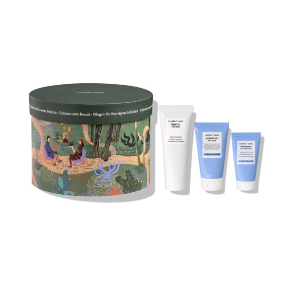 Comfort Zone Gift Collection The Conscious Gardens Kit Exotic Garden Подарочный набор Экзотический сад Для очищения и увлажнения лица и тела