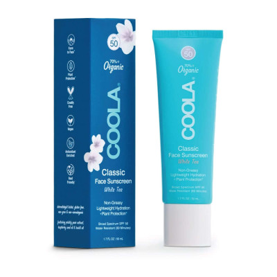 Coola Classic Face Organic Sunscreen SPF 50 White Tea Солнцезащитный увлажняющий крем для лица "Белый чай"