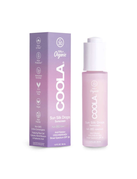 Coola Full Spectrum 360 Sun Silk Drops Organic Face Sunscreen SPF 30 Сонцезахисні краплі для обличчя
