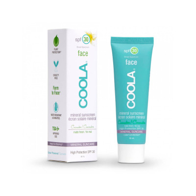 Coola Face Mineral Matte Sunscreen Cucumber SPF 30 Солнцезащитный матирующий крем для лица "Огурец"