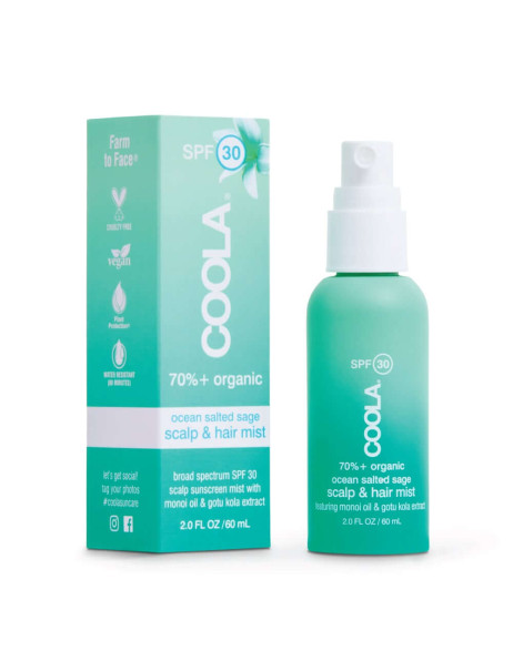 Coola Scalp & Hair Mist Sunscreen Ocean Salted Sage SPF 30 Сонцезахисний спрей для шкіри голови та волосся 