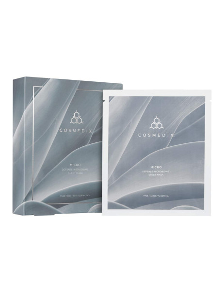 Cosmedix Micro Defense Microbiome Sheet Mask Відновлююча маска з пребіотиками