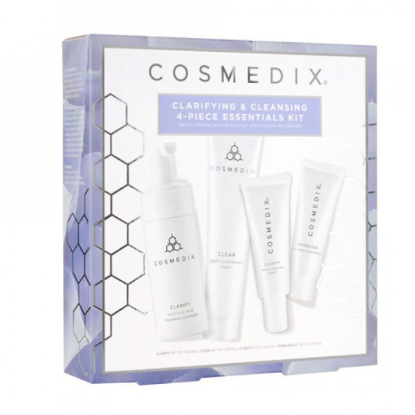 Cosmedix Clarifying & Cleansing 4-Piece Essentials Kit Очищуючий набір для жирної шкіри, схильної до акне