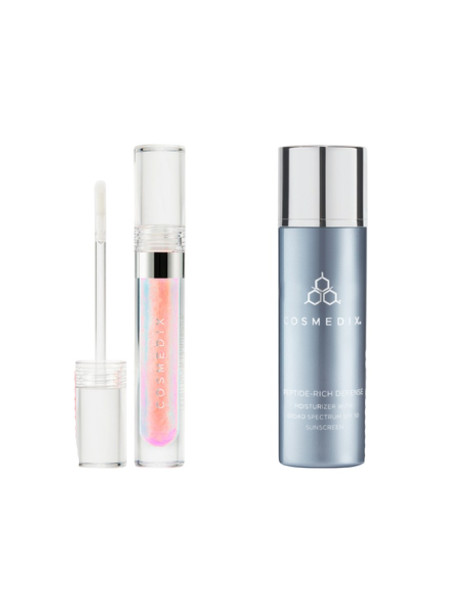 Cosmedix Peptide Rich Defense SPF 50 + Lumi Crystal Сонцезахисний крем + Блиск для губ
