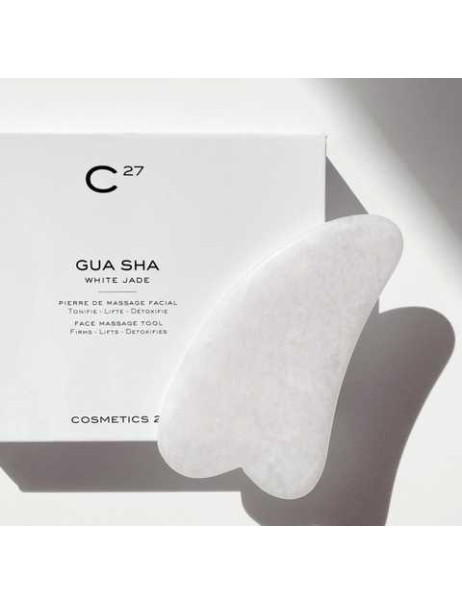 Cosmetics 27 Gua Sha Гуа ша для массажа из белого нефрита