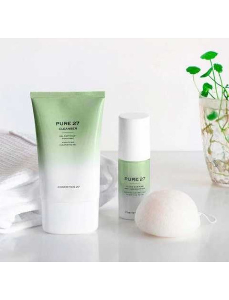 Cosmetics 27 Konjac Натуральная очищающая губка-эксфолиатор