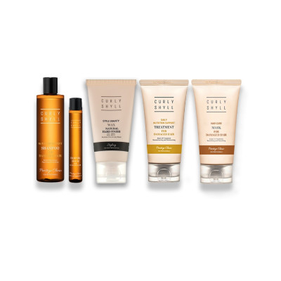 Curly Shyll Deluxe Travel Kit Набір мініатюр для догляду за волоссям