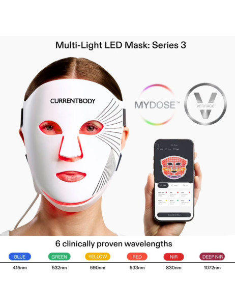CurrentBody Skin LED Light Therapy Face Mask Series 3 Маска для LED-терапии омоложения лица