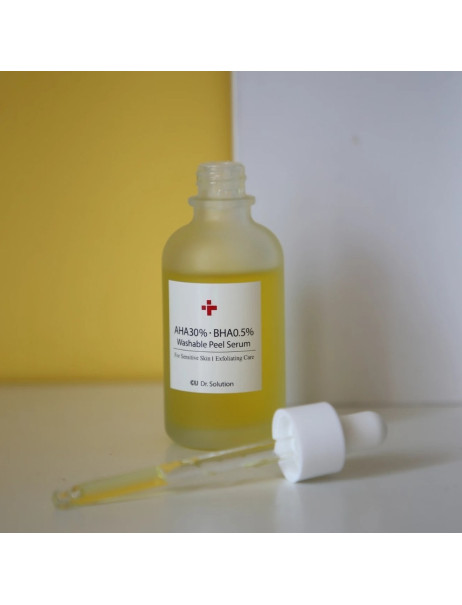 CU Skin Dr. Solution AHA 30% BHA 0.5% Washable Peel Serum Пілінг-сироватка з АНА 30% та ВНА 0,5% кислотами
