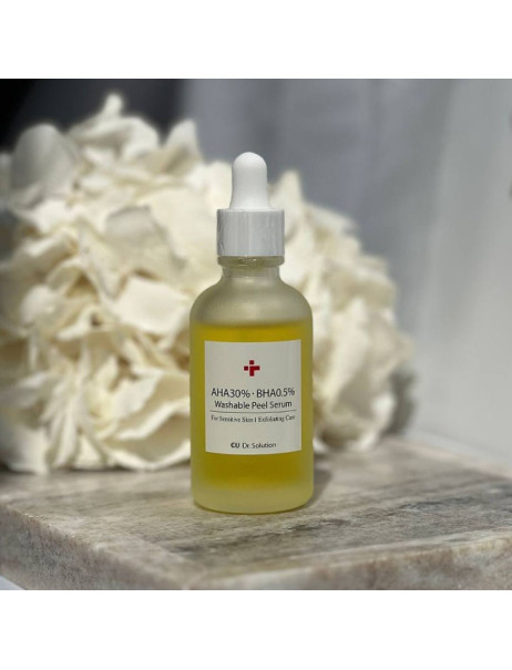 CU Skin Dr. Solution AHA 30% BHA 0.5% Washable Peel Serum Пілінг-сироватка з АНА 30% та ВНА 0,5% кислотами