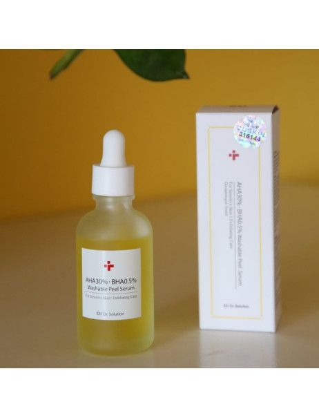 CU Skin Dr. Solution AHA 30% BHA 0.5% Washable Peel Serum Пілінг-сироватка з АНА 30% та ВНА 0,5% кислотами