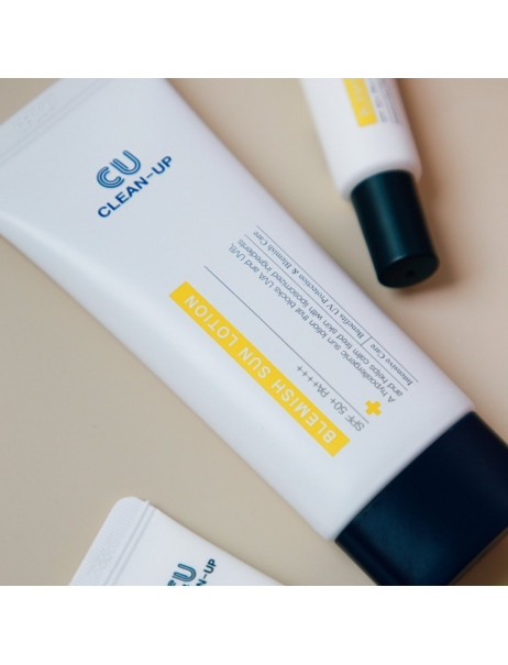 CU Skin Clean-Up Blemish Sun Lotion SPF 50+ PA++++ Солнцезащитный лосьон с липосомами на стабильных фильтрах