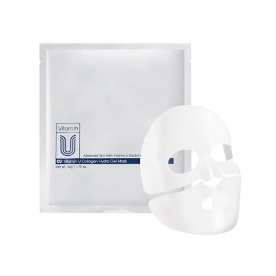 CU Skin Vitamin U Collagen Hydro Gel Mask Гидрогелевая маска двойного действия для наполнения и сияния кожи