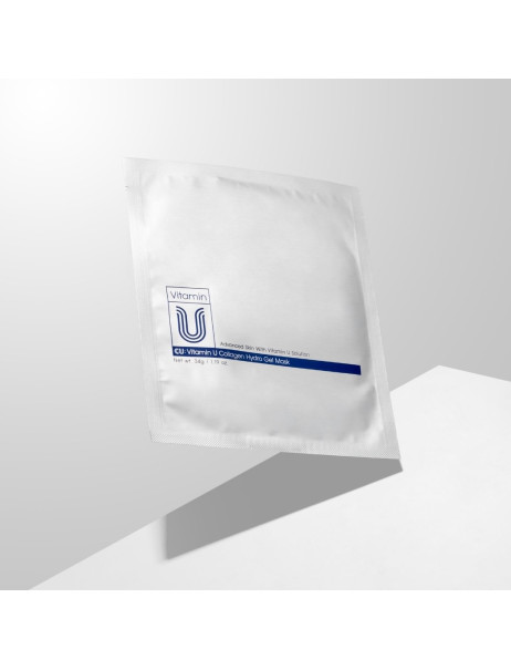 CU Skin Vitamin U Collagen Hydro Gel Mask Гидрогелевая маска двойного действия для наполнения и сияния кожи