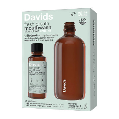 Davids Fresh Breath Mouthwash Ополіскувач для рота (набір ополіскувач + пляшка)