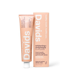 Davids Herbal Citrus Peppermint Зубная паста защита от зубного налета для взрослых со вкусом травяной цитрусовой мяты - Написать отзыв