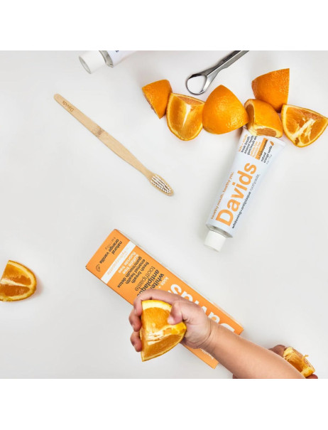 Davids Hydroxi Vanilla & Orange Зубная паста для детей и взрослых со вкусом апельсин-ваниль