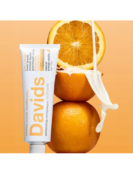 Davids Hydroxi Vanilla & Orange Зубная паста для детей и взрослых со вкусом апельсин-ваниль