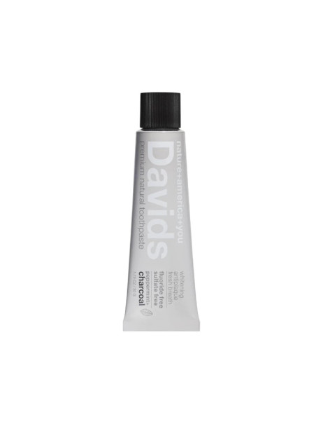 Davids Peppermint Charcoal Зубная паста защита от зубного налета для взрослых со вкусом угля и перечной мяты
