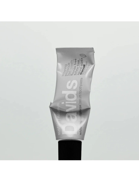 Davids Peppermint Charcoal Зубная паста защита от зубного налета для взрослых со вкусом угля и перечной мяты