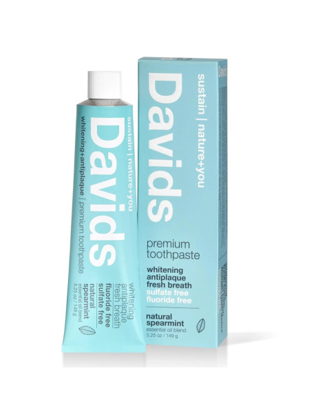 Davids Spearmint Зубная паста защита от зубного налета для взрослых со вкусом мяты