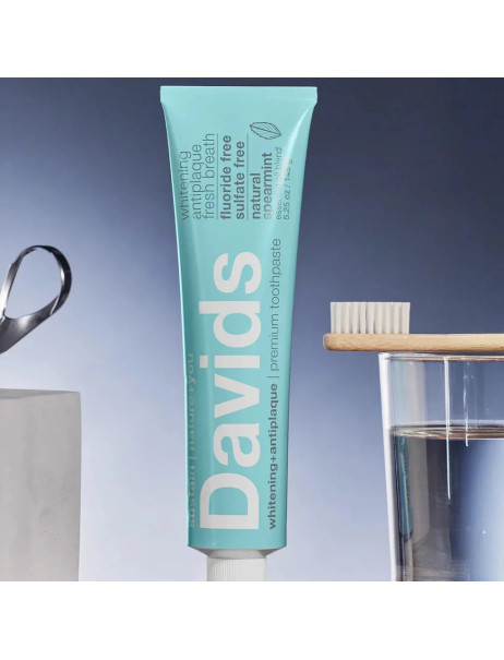 Davids Spearmint Зубная паста защита от зубного налета для взрослых со вкусом мяты