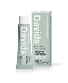 Davids Whitening + Antiplaque Peppermint Зубная паста для взрослых защита от зубного налета со вкусом перечная мята - Написать отзыв