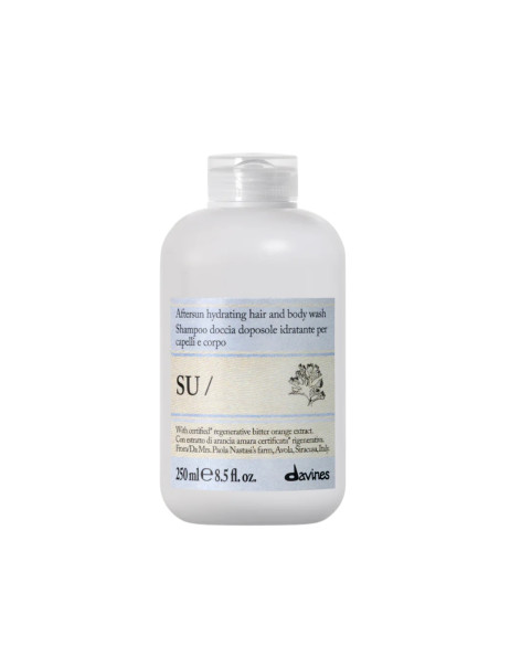 Davines SU Hair & Body Wash Зволожувальний шампунь-гель для волосся та тіла після сонця