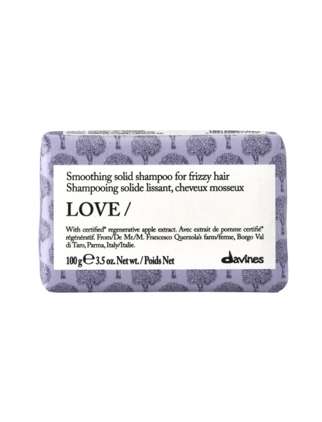 Davines LOVE Shampoo Bar Твердый шампунь для выравнивания жестких и волнистых волос