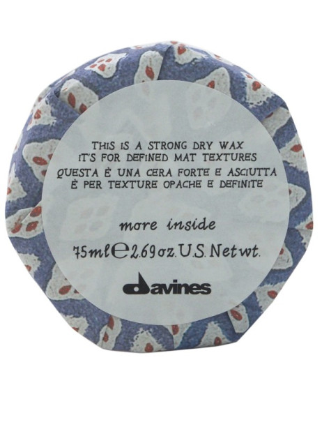 Davines More Inside Strong Dry Wax Сухой воск для текстурных матовых акцентов