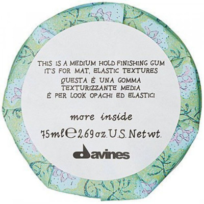 Davines More Inside Medium Hold Finishing Gum Еластик-гель для матових рухомих текстур