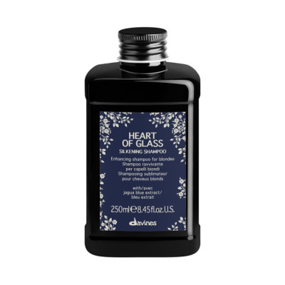Davines Heart Of Glass Silkening Shampoo Шампунь для підтримки кольору та шовковистості волосся (оновлена формула)