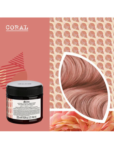 Davines Alchemic Creative Coral Кондиціонер з прямими пігментами для підсилення кольору волосся Кораловий