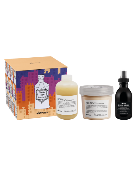 Davines NOUNOU & OI Box «Green Chimneys» Подарунковий набір для пошкодженого і ламкого волосся