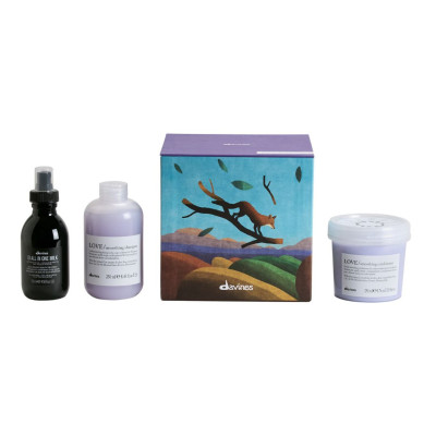 Davines LOVE Smooth Box Colourful Mediterranean Kit Подарунковий набір Для жорсткого або кучерявого волосся