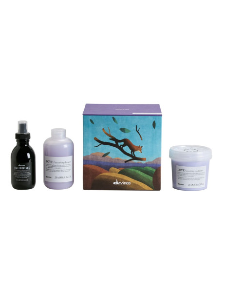 Davines LOVE Smooth Box Colourful Mediterranean Kit Подарунковий набір Для жорсткого або кучерявого волосся