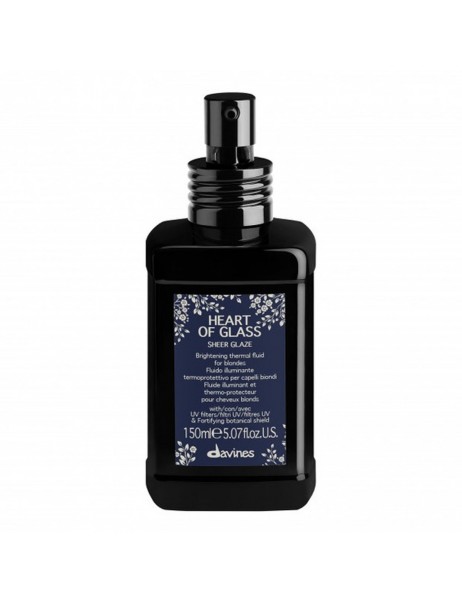Davines Heart of Glass Sheer Glaze Термозащитный флюид для блонда, усиливающий блеск