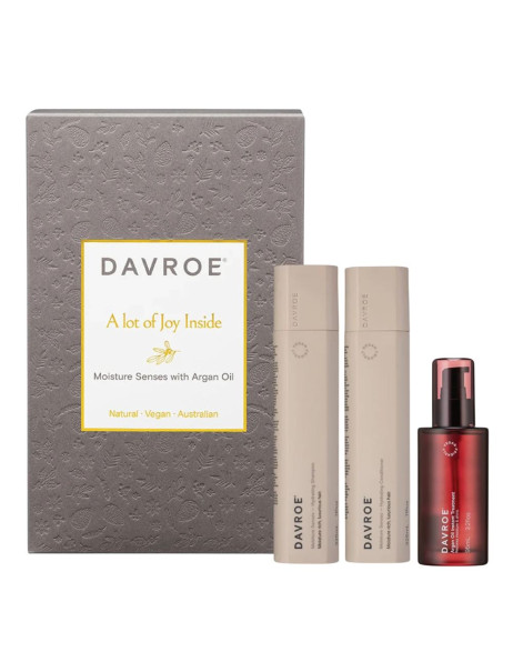 Davroe Xmas Moisture Trio Pack Різдвяний набір для зволоження волосся