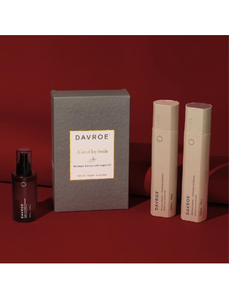 Davroe Xmas Moisture Trio Pack Різдвяний набір для зволоження волосся