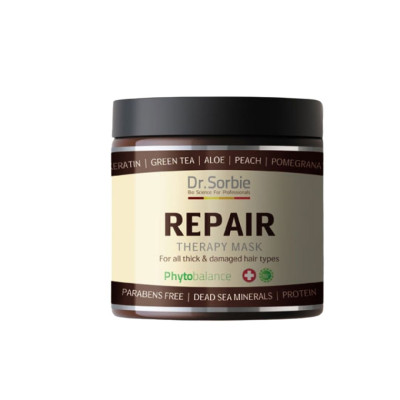 Dr.Sorbie Repair Therapy Mask Відновлююча фітомаска для сухого, жорсткого, пористого та пошкодженого волосся