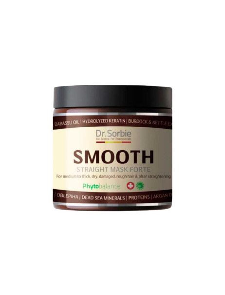 Dr.Sorbie Smooth Straight Mask Forte Разглаживающая фитомаска для сухих, жестких, пористых и поврежденных волос