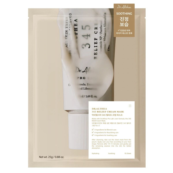 Dr.Althea 345 Relief Cream Mask Восстановительная тканевая маска с кремовой эссенцией