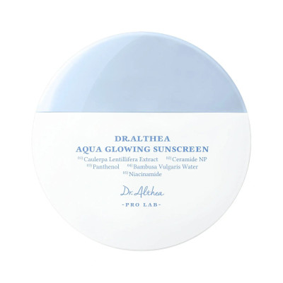 Dr.Althea Aqua Glowing Sunscreen SPF50+ Увлажняющий солнцезащитный крем с пантенолом