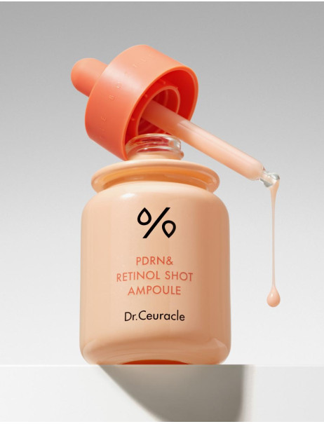Dr.Ceuracle PDRN & Retinol Shot Ampoule Антивозрастная сыворотка с полинуклеотидами, ретинолом и спикулами