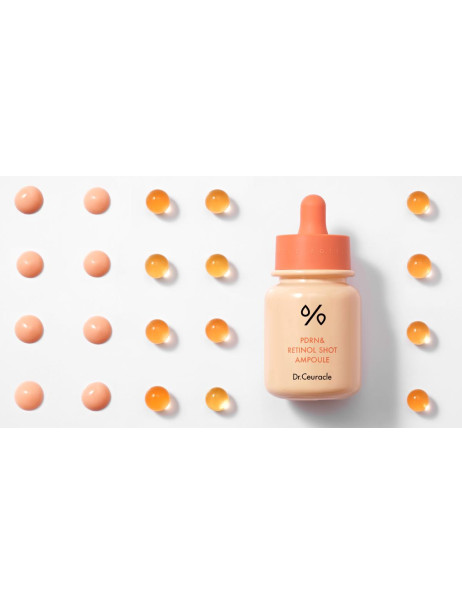 Dr.Ceuracle PDRN & Retinol Shot Ampoule Антивозрастная сыворотка с полинуклеотидами, ретинолом и спикулами