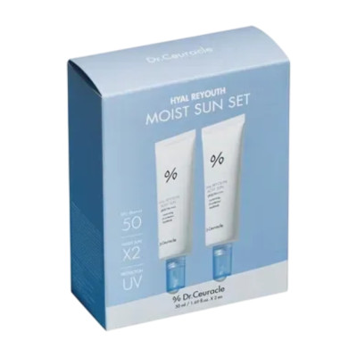 Dr.Ceuracle Hyal Reyouth Moist Sun SPF 50+/PA++++ Duo Set Набір зволожуючих сонцезахисних кремів 